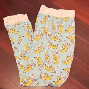 Little Sleepies Banana Print Pajamas - Light Blue and Yellow